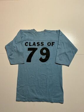 Vintage Collegiate Pacific Class Of 1979
Seniors Single Stitch Baseball T-Shirt